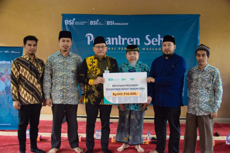 BSI Maslahat Jalankan Program Pesantren Sehat 2024 di Pesantren Baitul Quran Depok