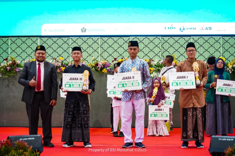 Santri Rumah Qur’an BSI Maslahat Raih Prestasi di aJANG Musabaqah Hifdzil Qur’an (MHQ) 