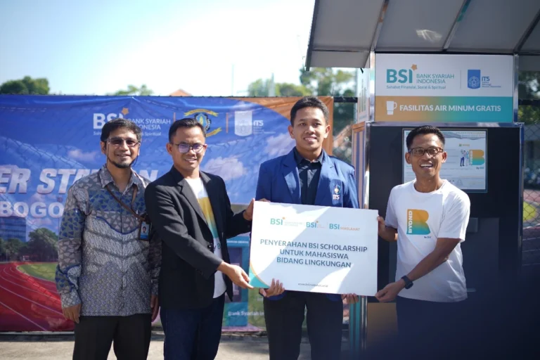 BSI Maslahat dan BSI Resmikan Water station Serta Salurkan Beasiswa BSI Scholarship Bagi Mahasiswa ITS