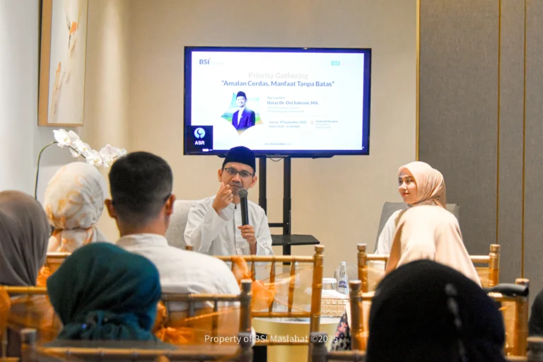 BSI Maslahat dan BSI Prioritas Jakarta Pondok Indah Gelar Kelas Zakat Wakaf untuk Nasabah