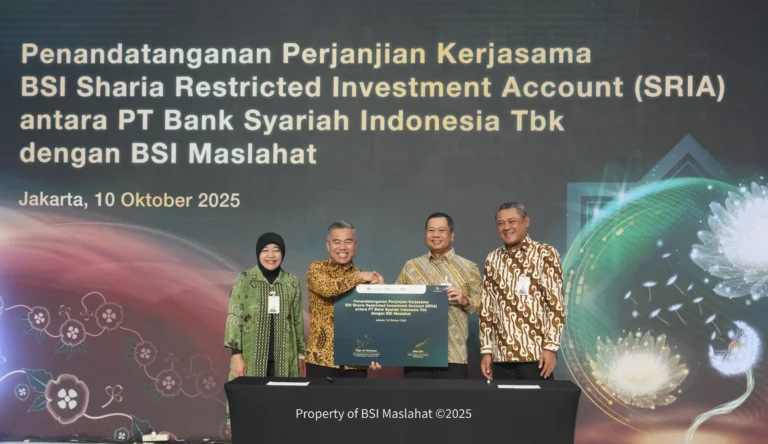 BSI Maslahat Bersama bsi optimalkan Wakaf Produktif Melalui Sharia Restricted Investment Account (SRIA)  
