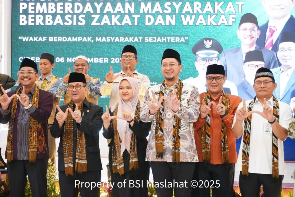 BSI Maslahat bersama Kemenag dan Pemerintah Kabupaten Cirebon Luncurkan Program Kota Wakaf