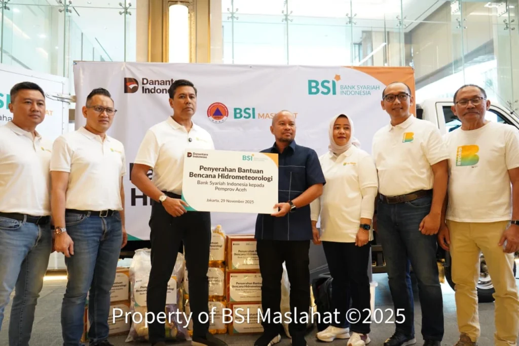 BSI Maslahat dan BSI Serahkan 15 Ton Bantuan Kemanusiaan Bagi Korban Banjir Longsor di Aceh