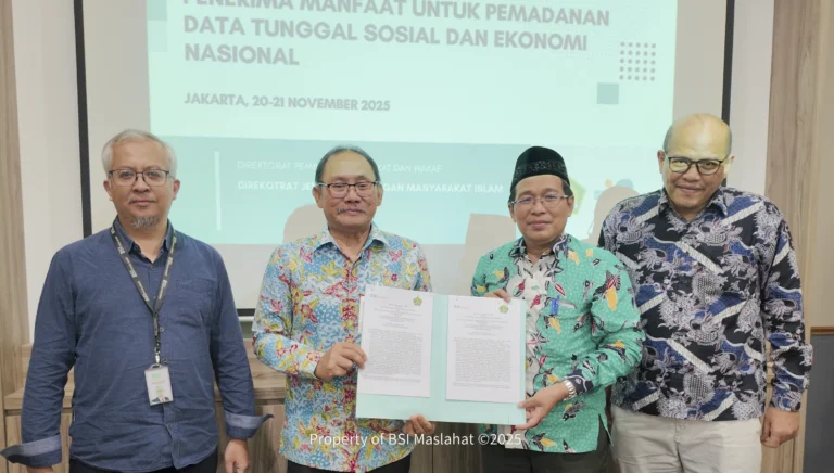 BSI Maslahat dan Kementerian Agama RI Uji Coba Digitalisasi Data Zakat Untuk Distribusi Tepat Sasaran