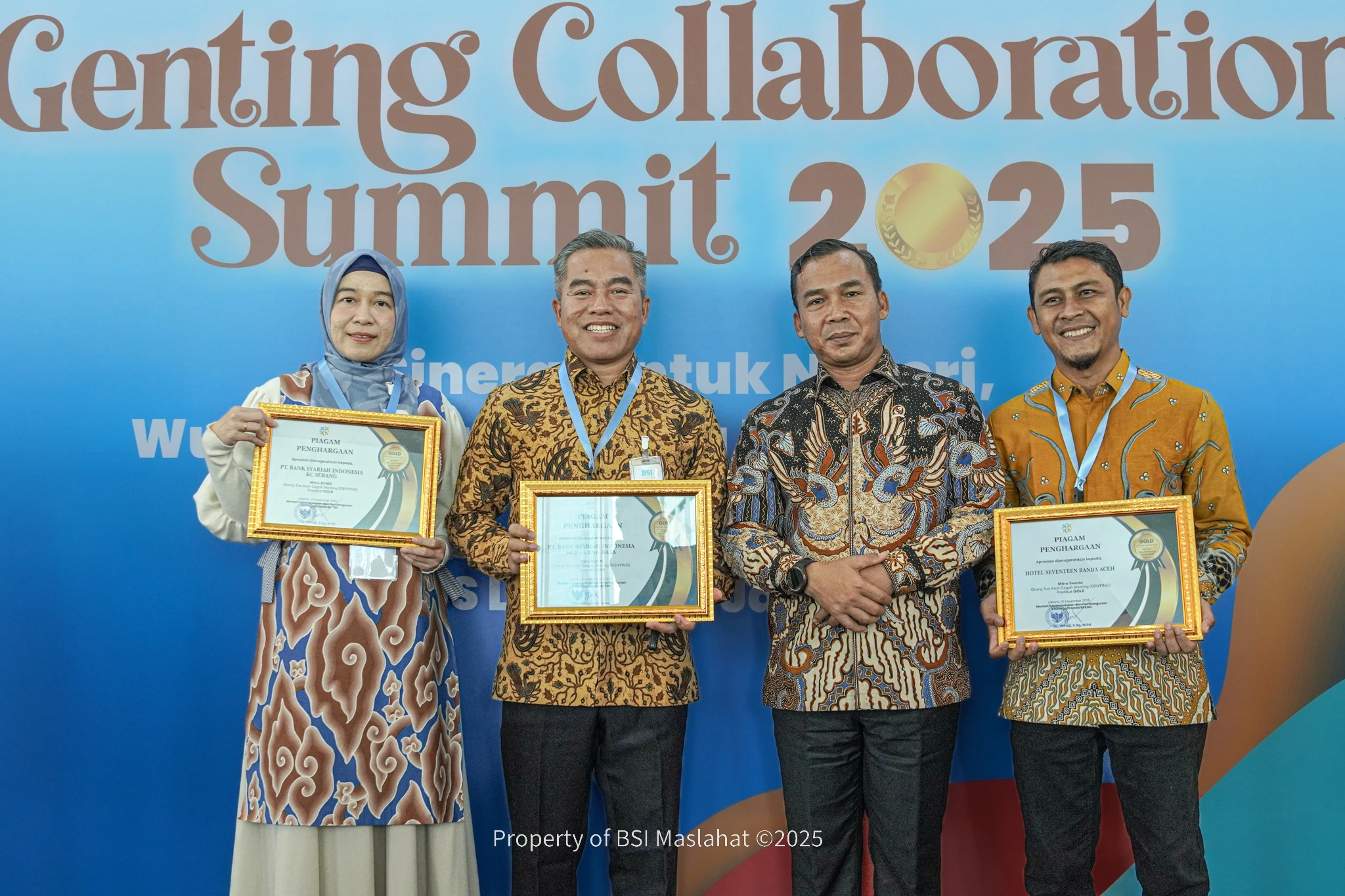 BSI Maslahat Raih Penghargaan di GENTING Collaboration Summit 2025, Tegaskan Komitmen Cegah Stunting di Indonesia