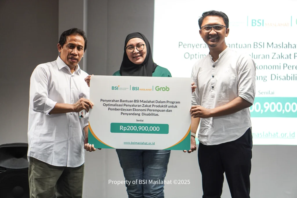 BSI Maslahat dan Grab Luncurkan Program Pemberdayaan Disabilitas Berbasis Zakat Produktif