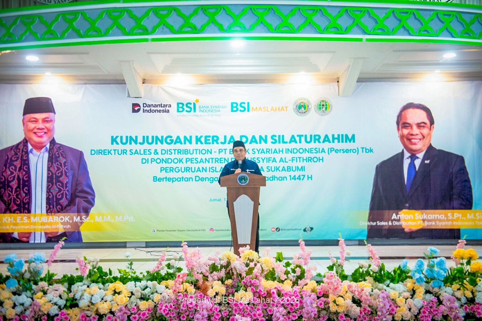 BSI Maslahat dan BSI Dukung Pembangunan Masjid Pondok Pesantren Terpadu Darussyifa Al-Fithroh Yaspida Sukabumi