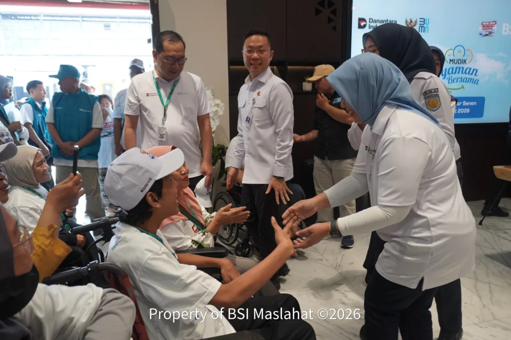 BSI Maslahat Lepas Pemudik Difabel di Pasar Senen, Wujud Nyata Mudik Gratis Ramah Semua Kalangan