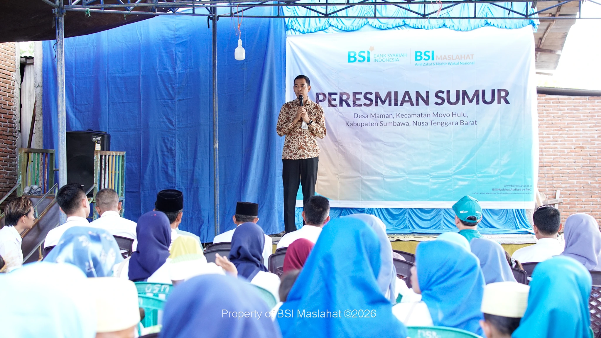 BSI Maslahat Hadirkan Wakaf Sumur di Sumbawa, Solusi Krisis Air Bersih Warga Desa Maman