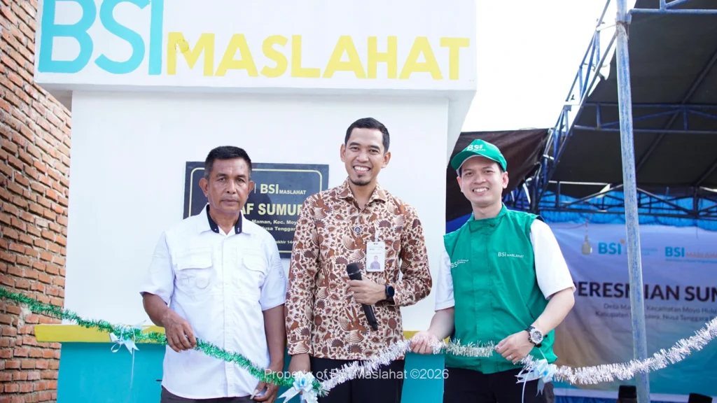 BSI Maslahat Hadirkan Wakaf Sumur di Sumbawa, Solusi Krisis Air Bersih Warga Desa Maman