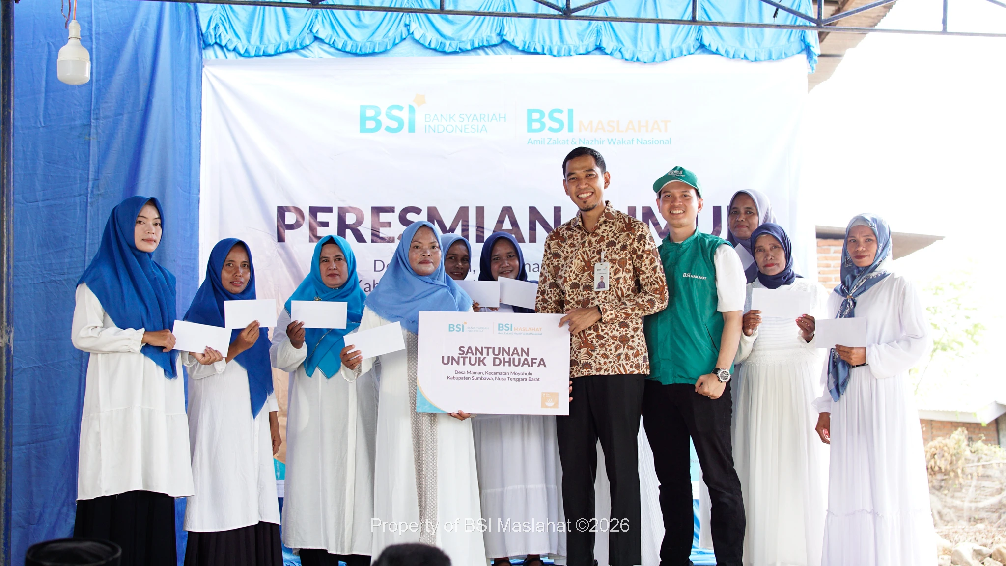 BSI Maslahat Hadirkan Wakaf Sumur di Sumbawa, Solusi Krisis Air Bersih Warga Desa Maman