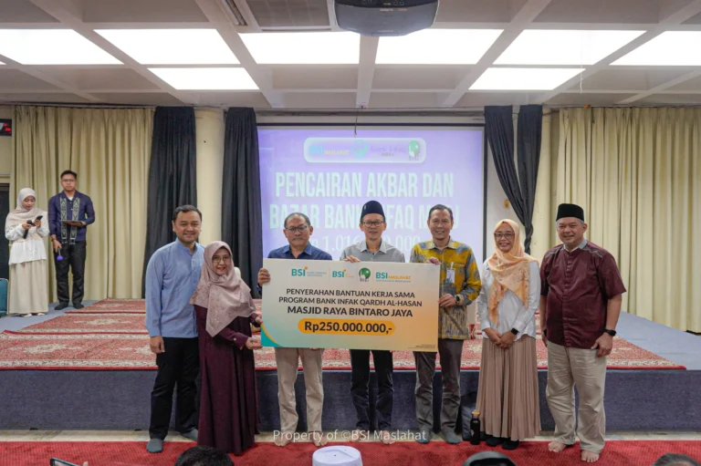 BSI Maslahat Salurkan Rp1 Miliar untuk 655 Pelaku UMKM melalui Bank Infak MRBJ