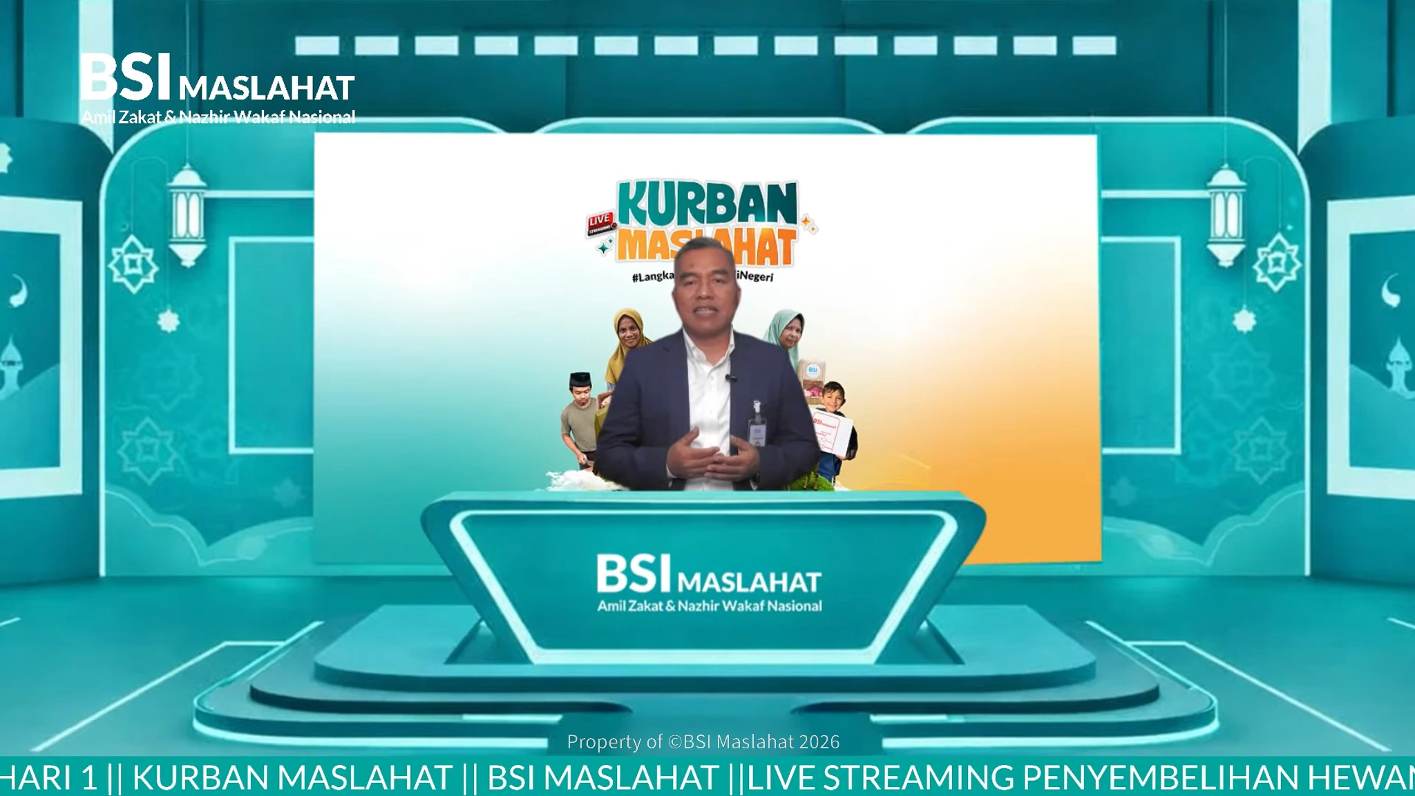 BSI Maslahat Siarkan Penyembelihan Kurban Lewat Livestreaming, Jangkau Indonesia hingga Palestina