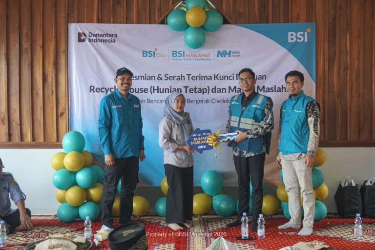 BSI Maslahat Resmikan 35 Hunian Tetap bagi Penyintas Tanah Bergerak Cisolok Sukabumi