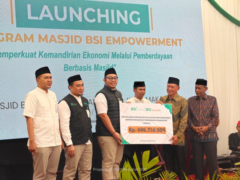 BSI Maslahat dan BSI Resmikan Masjid BSI Empowerment di Makassar