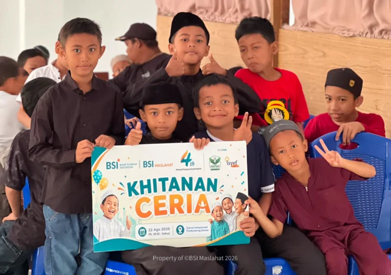 BSI Maslahat Gelar Khitanan Gratis untuk 50 Anak Duafa di Gowa