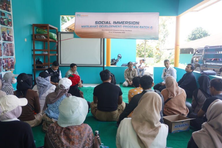 BSI Maslahat Gelar Social Immersion, Perkuat Empati dan Kepekaan Sosial Amil
